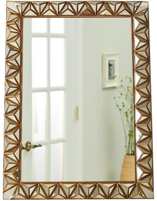 

Usha 000043 Decorative Mirror(Rectangle Finish : antque gold)