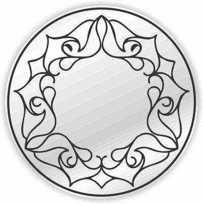 

Kartprint Border Decorative Mirror(Round)