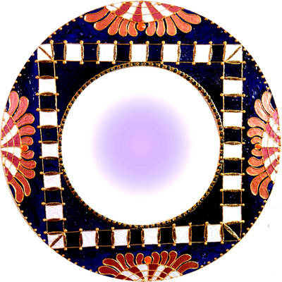

Akanksha Arts Handi 5 Decorative Mirror(Round)