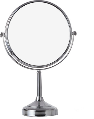 

Dolphy Silver 5x Tabletop Shaving & Makeup Vanity Magnifying Mirror(Round Finish : Glossy Finish)