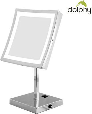 

Dolphy Square LED Tabletop Shaving & Makeup Vanity - 8 Inch Magnifying Mirror(Square)