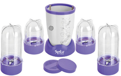

Spice Maxx Power Bullet 4 Jar 400 W Juicer Mixer Grinder(White, 4 Jars)