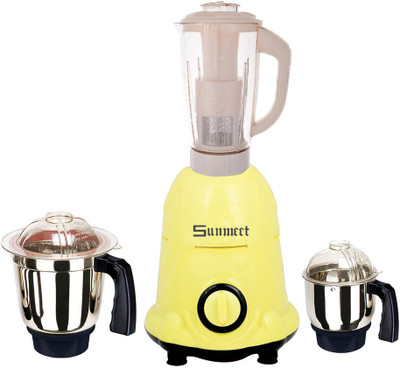 

Sunmeet Latest Jar attachments of chutney medium & juicer jarType-763 750 W Juicer Mixer Grinder(Multicolor, 3 Jars)