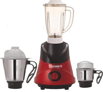 

Sunmeet ABS Body MGJ-WFJ16-24 600 W Mixer Grinder(Multicolor, 3 Jars)