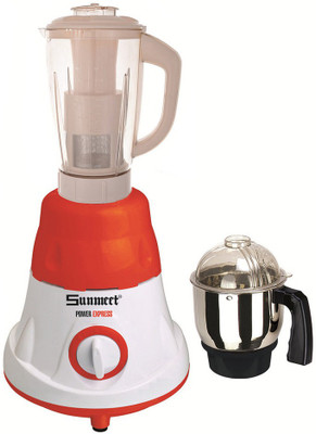 

Sunmeet Latest Jar attachments of chutney & juicer jarType-383 750 W Juicer Mixer Grinder(Multicolor, 2 Jars)