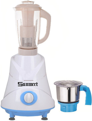 

Sunmeet Latest Jar attachments of chutney & juicer jarType-347 600 W Juicer Mixer Grinder(Multicolor, 2 Jars)