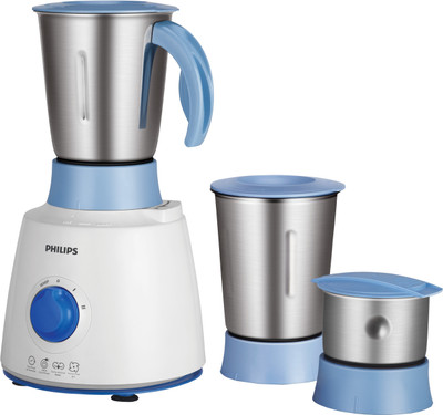 

Philips HL7610/04 500 W Mixer Grinder(White and Blue, 3 Jars)