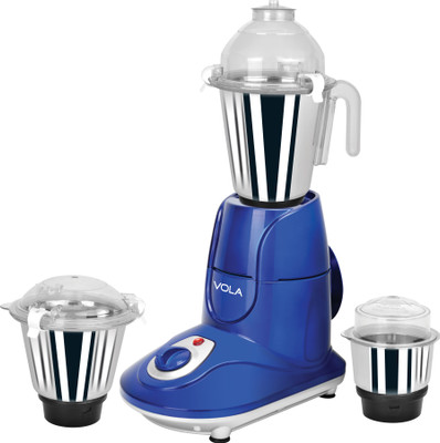 Vola VM-6501 650 W Mixer Grinder(Blue, White, 3 Jars)