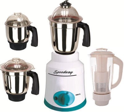

speedway MG16-730 750 W Juicer Mixer Grinder(Green, 4 Jars)