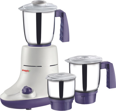 

Snapple Siyola 550 W Mixer Grinder(White,Purple, 3 Jars)