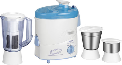 PHILIPS HL1632 500 W Juicer Mixer Grinder (3 Jars, Blue)