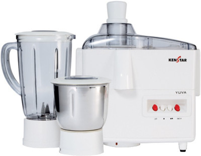 

Kenstar KJY50W2A-DBB 500 W Juicer Mixer Grinder(White, 2 Jars)