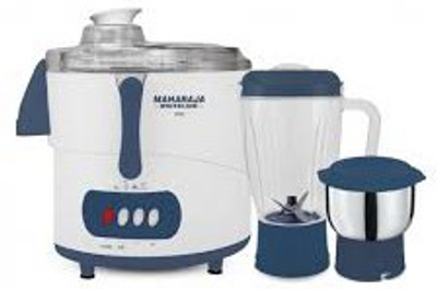 

Maharaja Whiteline JX-107 450 W Juicer Mixer Grinder(Blue, White, 2 Jars)