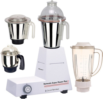 

Sunmeet ABS Body MG16-WFJ141 1000 W Juicer Mixer Grinder(Multicolor, 4 Jars)