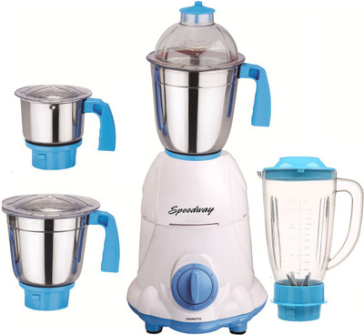 

speedway ABS Body MG16-WFJ2 600 W Juicer Mixer Grinder(Multicolor, 4 Jars)