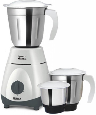 

Inalsa Compact Lx 550 W Mixer Grinder(White,Grey, 3 Jars)