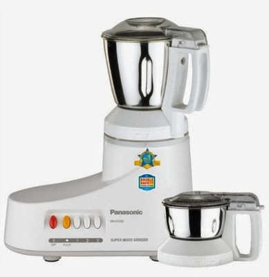 

Panasonic MX-AC220H 550 W Mixer Grinder(Grey, 2 Jars)