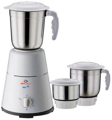 

Bajaj GX1 500 W Mixer Grinder(White, 3 Jars)