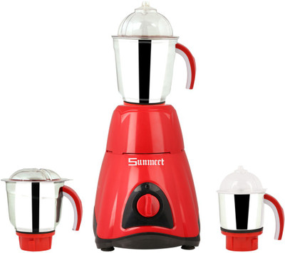 

Sunmeet SM 1000 QualisRed 1000 W Mixer Grinder(Red, 3 Jars)