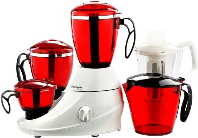 Butterfly 240 W Mixer Grinder(Desire 4 jar | 4 Jars | Red)