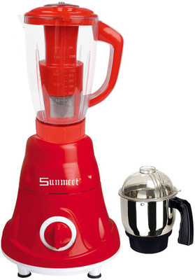 

Sunmeet Latest Jar attachments of chutney & juicer jarType-241 600 W Juicer Mixer Grinder(Multicolor, 2 Jars)