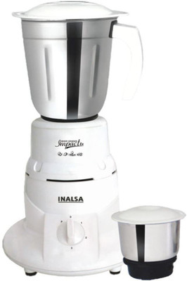 Inalsa Impact Ex 550 W Mixer Grinder(White, 2 Jars) available at flipkart for Rs.2400