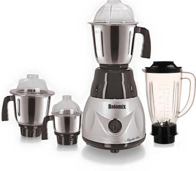 

Rotomix ABS Body MG16-WFJ702-1 600 W Juicer Mixer Grinder(Multicolor, 4 Jars)