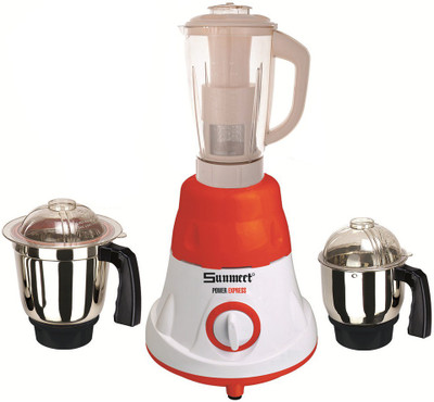 

Sunmeet Latest Jar attachments of chutney medium & juicer jarType-779 750 W Juicer Mixer Grinder(Multicolor, 3 Jars)