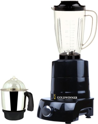 

Goldwinner MA ABS Body MGJ WOF 2017-143 1000 W Juicer Mixer Grinder(Black, 2 Jars)