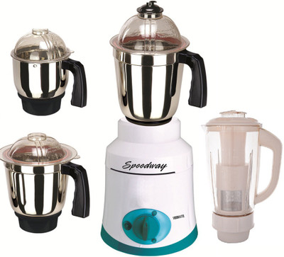 

speedway SW 1000 GreenCommercial 1000 W Mixer Grinder(Green, 4 Jars)