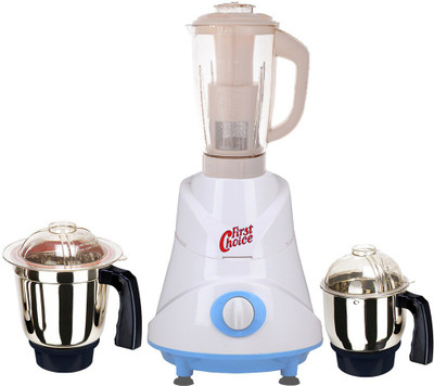 

Firstchoice Latest Jar attachments of chutney medium & juicer jarType-508 600 W Juicer Mixer Grinder(Multicolor, 3 Jars)