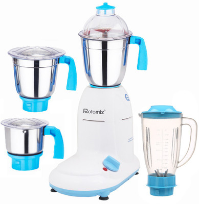

Rotomix ABS Body MG16-WFJ121 1000 W Juicer Mixer Grinder(Multicolor, 4 Jars)