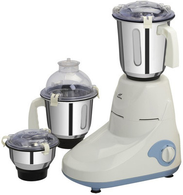 

Gloster ARISTO 750 W Mixer Grinder(White&Blue, 3 Jars)