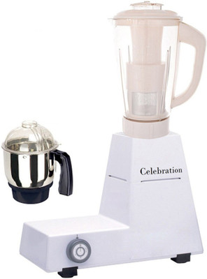 

Celebration Latest Jar attachments of chutney & juicer jarType-54 600 W Juicer Mixer Grinder(Multicolor, 2 Jars)