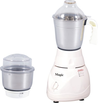 

Magic Surya Mini diamond 450 W Mixer Grinder(White, Blue, 2 Jars), Blue;white