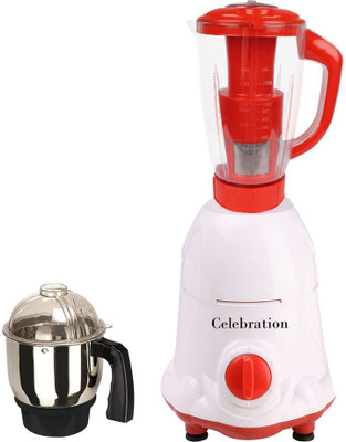 

Celebration Latest Jar attachments of chutney & juicer jarType-56 750 W Juicer Mixer Grinder(Multicolor, 2 Jars)