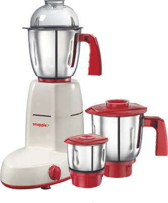 

Snapple Scarlet 550 W Mixer Grinder(White,Red, 3 Jars)