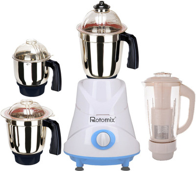 

Rotomix Roto 750 ButlerBlackJars 750 W Mixer Grinder(Black, 4 Jars)