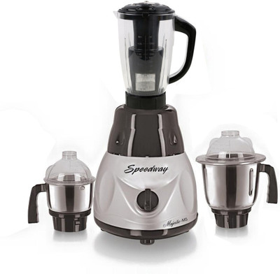 

speedway Latest Jar attachments of chutney medium & juicer jarType-787 600 W Juicer Mixer Grinder(Multicolor, 3 Jars)
