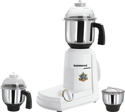 

Sunmeet Supermix Pro 750 W Mixer Grinder(White, 3 Jars)