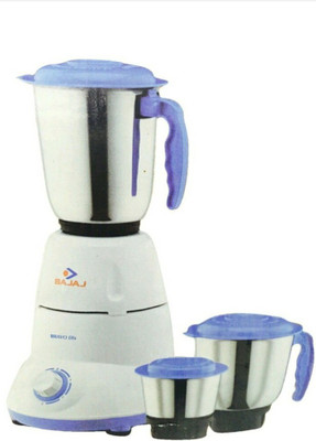 

Bajaj BRAVO 500 W Mixer Grinder(WHITE/BLUE, 3 Jars)