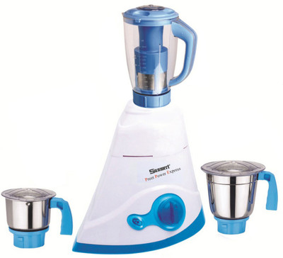 

Sunmeet Latest Jar attachments of chutney medium & juicer jarType-726 1000 W Juicer Mixer Grinder(Multicolor, 3 Jars)
