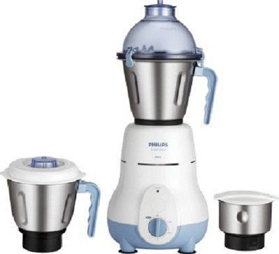 

Philips HL1643/04 600 W Mixer Grinder(White, Blue, 3 Jars), Blue;white