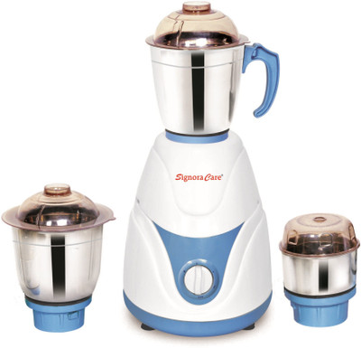 Signoracare EP3 ECO PLUS 3 500 W Mixer Grinder (3 Jars, Blue)