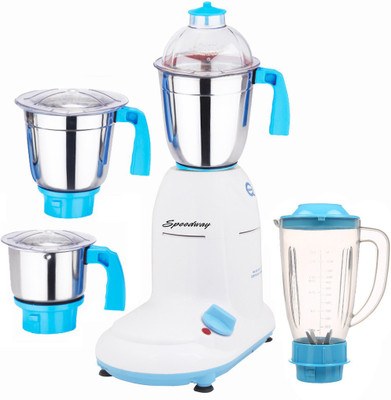 

Sunmeet ABS Body MG16-WFJ28 600 W Juicer Mixer Grinder(Multicolor, 4 Jars)
