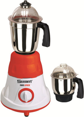 

Sunmeet MG16-550 600 W Mixer Grinder(Red-White, 2 Jars)