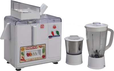 

SignoraCare Juicer Mixer Grinder-3100 500 W Juicer Mixer Grinder(White, 2 Jars)