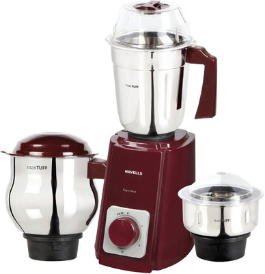 

Havells Supermix Haandi 500 W Mixer Grinder(Cherry, 3 Jars)