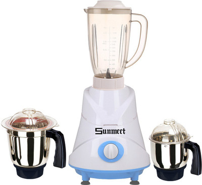 Sunmeet ABS Body MGJ-WFJ16-67 750 W Mixer Grinder(Multicolor, 3 Jars)