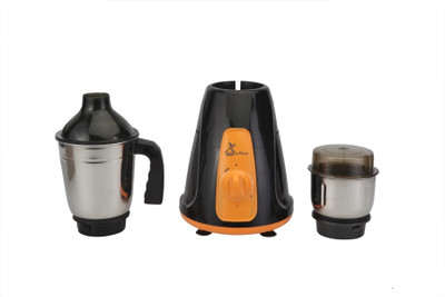 

Green Home Alfa 450 W Mixer Grinder(Black, Orange, White, 2 Jars)